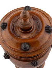 A Treen Covered Tobacco Jar