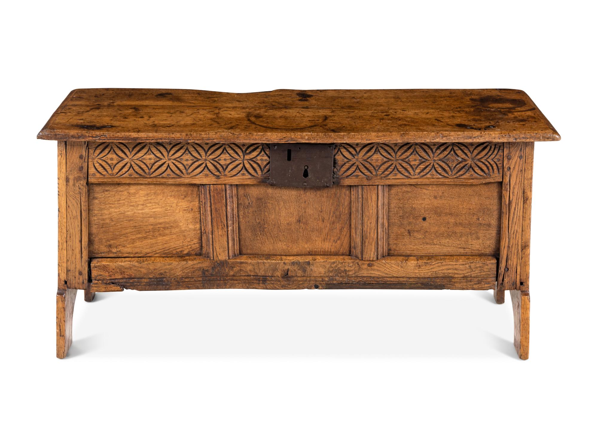 A William and Mary Oak Coffer