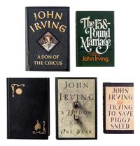 IRVING, John (b. 1942). A group of 5 works by Irving, MOST SIGNED, comprising: