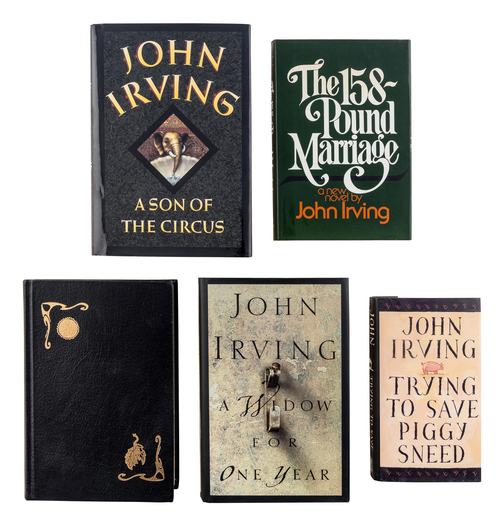 IRVING, John (b. 1942). A group of 5 works by Irving, MOST SIGNED, comprising: