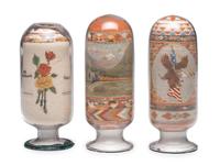 A Collection of John A. Adams Sand Art Bottles, Along with Custom Box and Unused Bottle