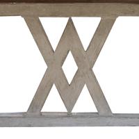 A Painted Draw Leaf Trestle Table 78.5" W x 37" D x 33" H — Italy, 20th Century