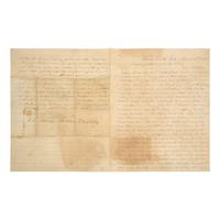 [Gold Rush] Finch, Robert. Autograph letter, signed
