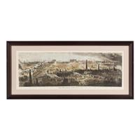 [Chicago Fire]. A group of 10 prints and 2 paintings, showing views of Chicago before and after the Great Fire, including:
