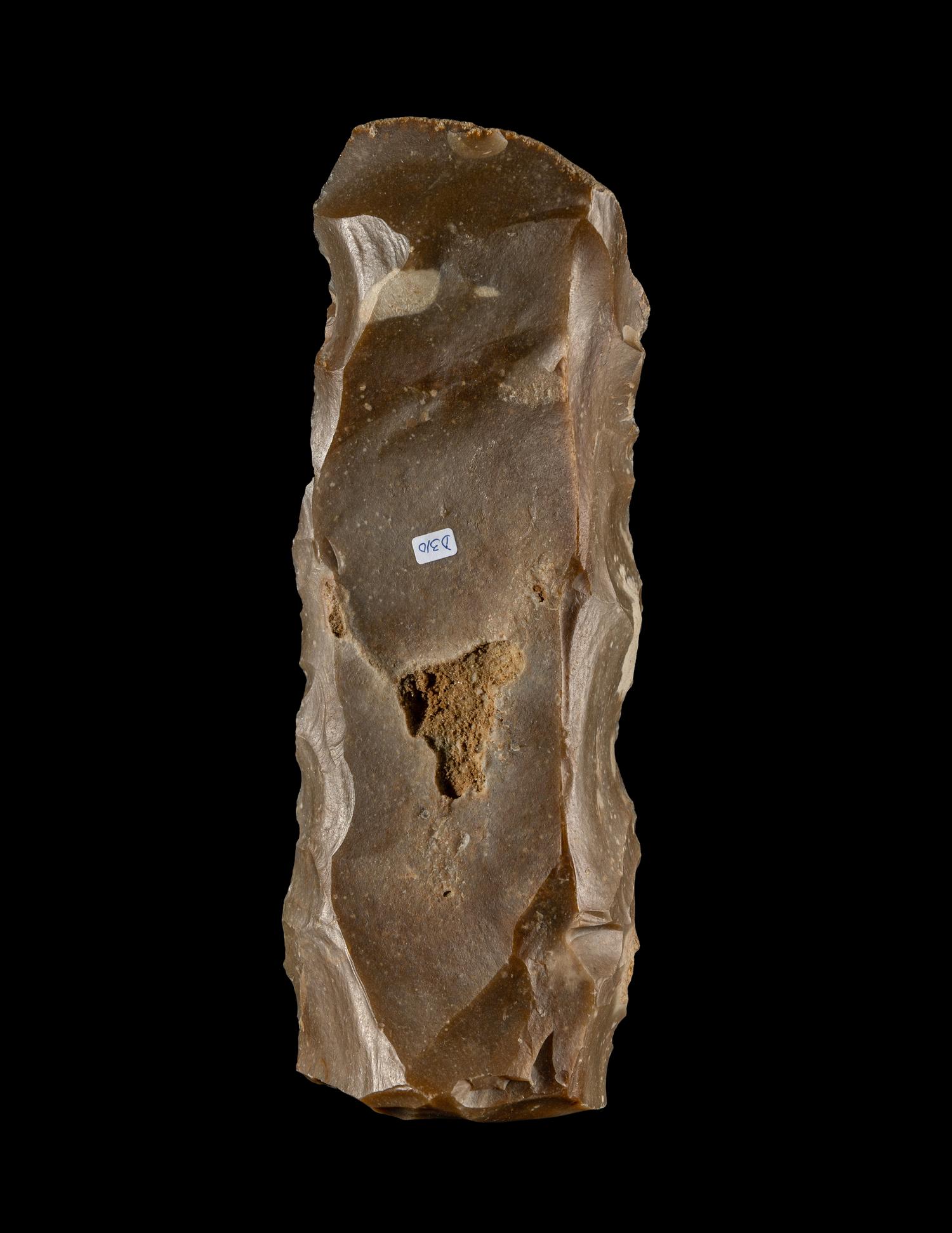 A Neolithic Flint Core with Crystal Inclusions