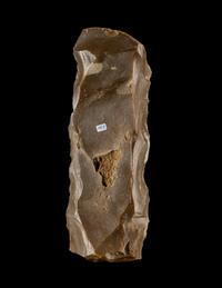 A Neolithic Flint Core with Crystal Inclusions