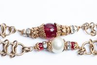 Couture Sautoir Necklace Attributed to Chanel by Robert Goossens, c. 1954-74