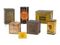 Seven Advertising Biscuit and Candy Tins