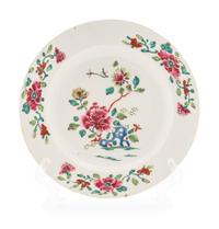 A Bow Porcelain Plate — C. 1755