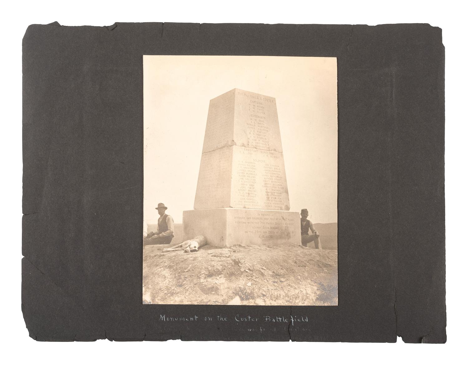 [NATIVE AMERICANS]. BARRY, David F. (1854-1934), photographer. A collection of 51 photographs of Native American subjects, George Armstrong Custer, and personalities and places associated with the Battle of Little Bighorn.