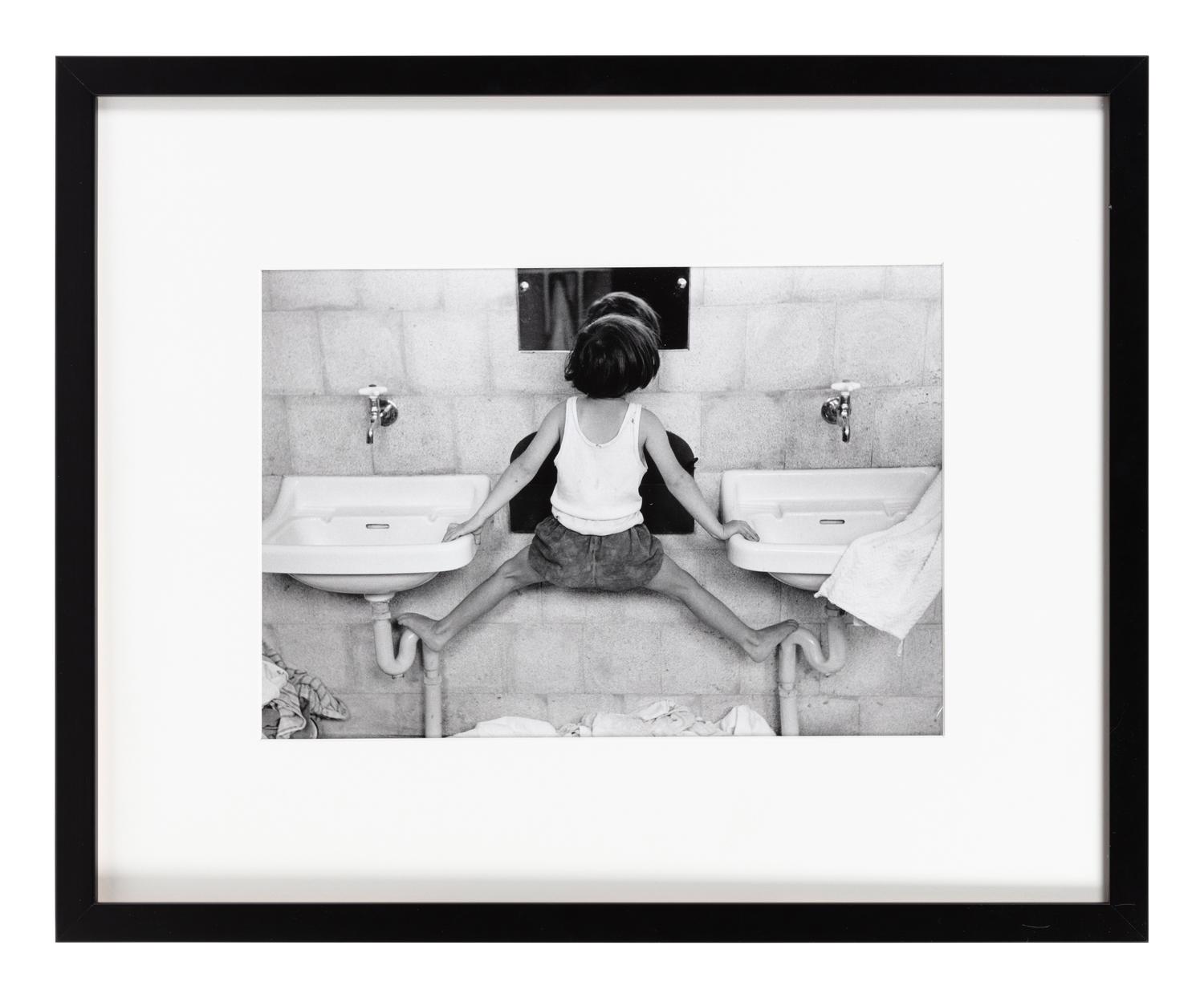 Ruth Orkin (1921-1985) Tirza on Sinks, Israel, 1951