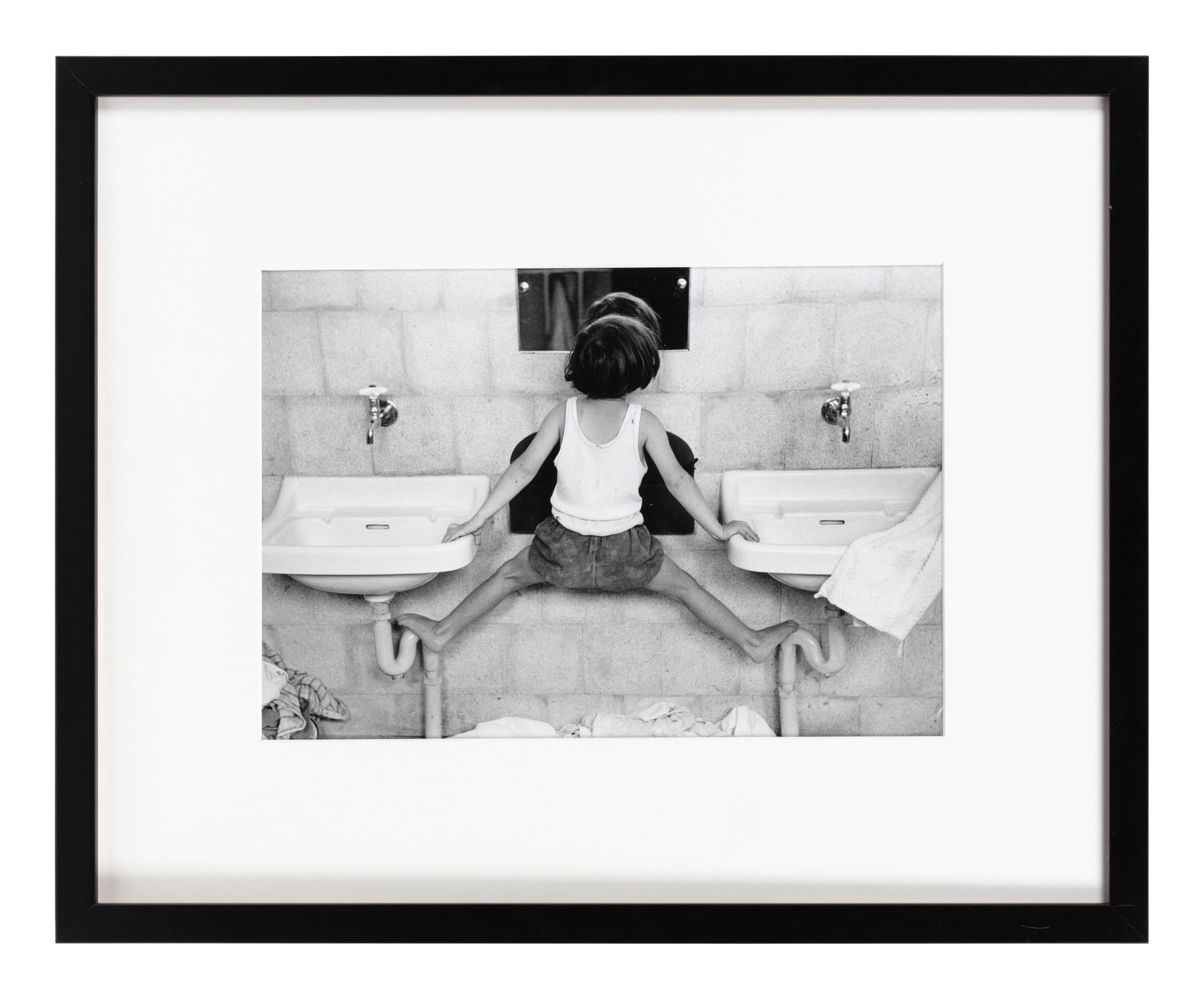 Ruth Orkin (1921-1985) Tirza on Sinks, Israel, 1951