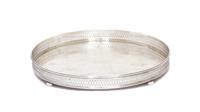 An American Sterling Silver Circular Tray, , with a pierced gallery, the center engraved F.A.M. May 1, 1954 and surrounded by 14 signat