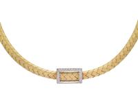 YELLOW GOLD AND DIAMOND NECKLACE