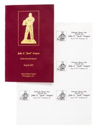 (SWIGERT, JACK) APOLLO 13. Autographed document signed by the crew of the Apollo 13 mission, Fred haise, James Lovell, & Ken Mattingly.