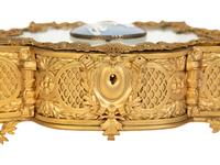 A French Gilt Metal Jewelry Casket