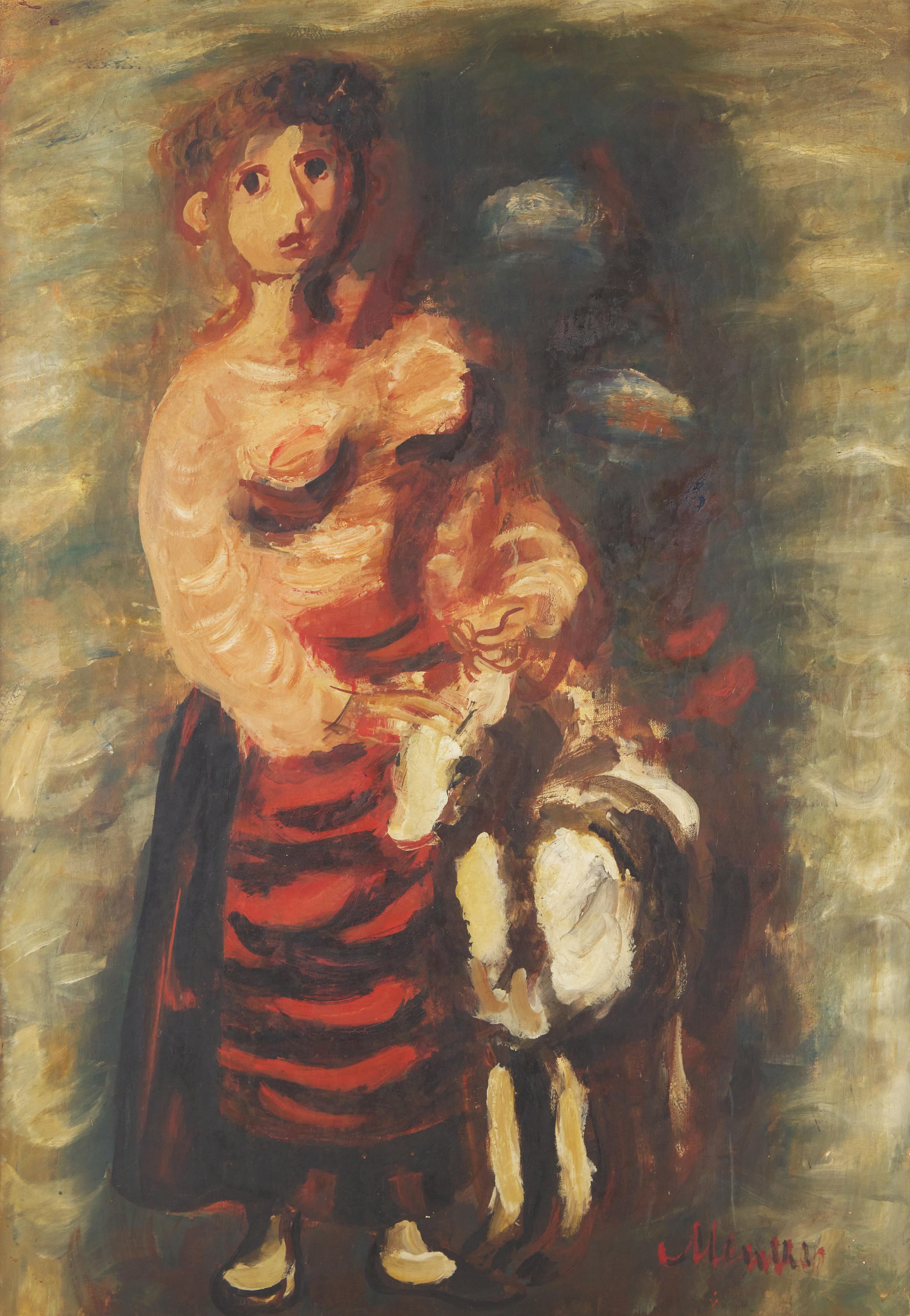 Girl with Goat