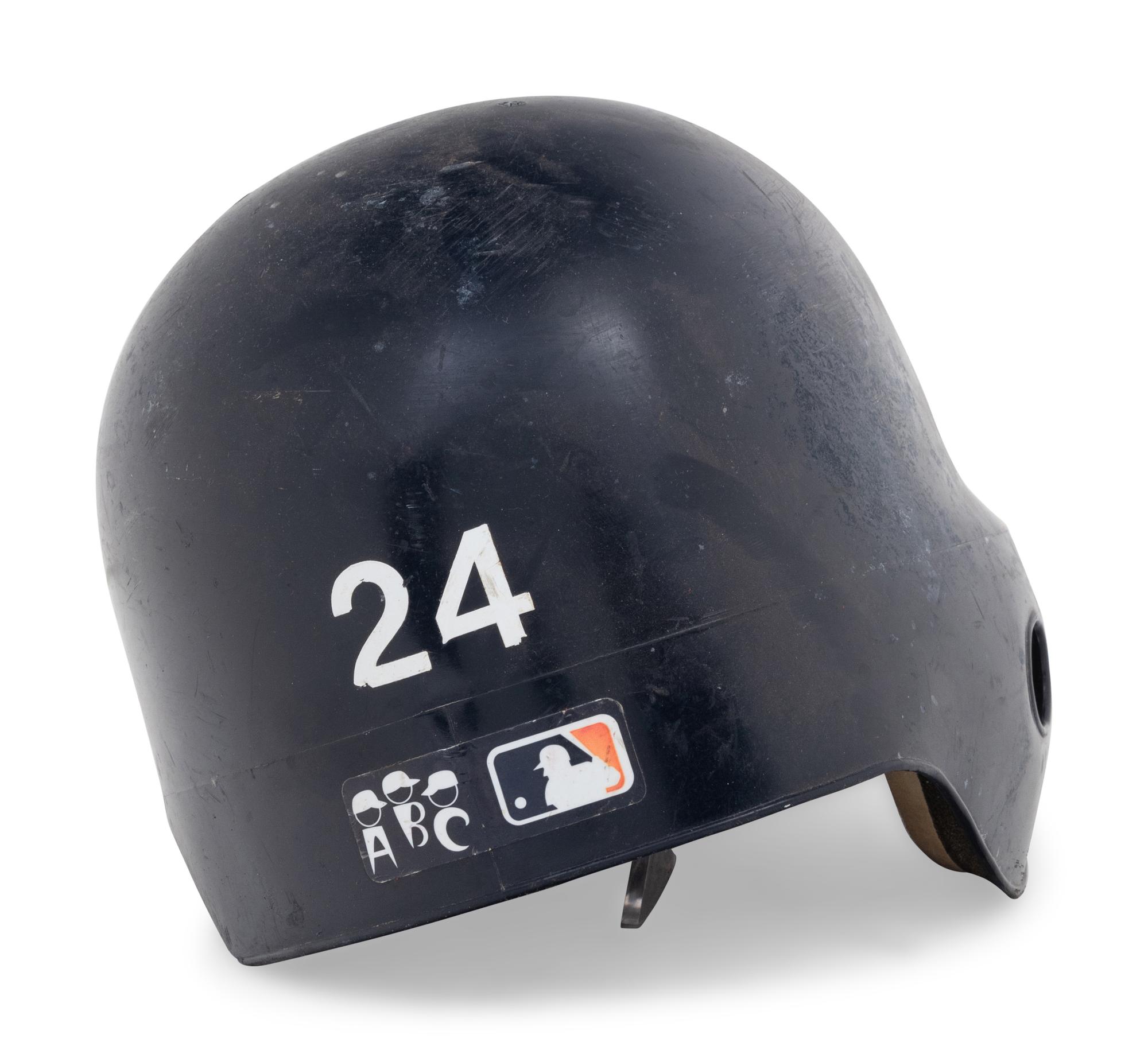 A Michael Tucker Signed Autograph Atlanta Braves Game Used Batting Helmet