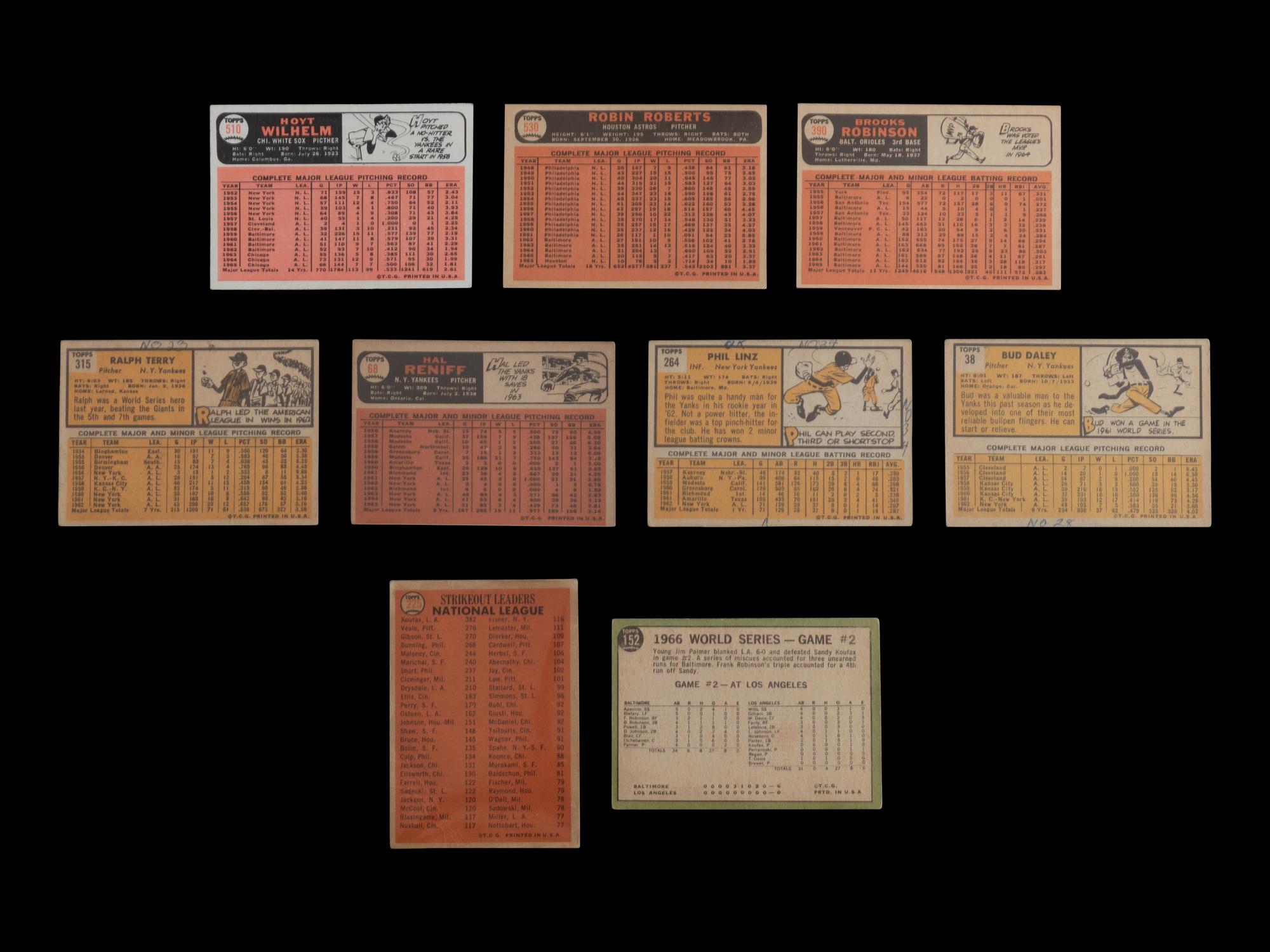 A Group of 55 1960s Topps Baseball Cards Featuring Multiple Hall of Famers and Notables,