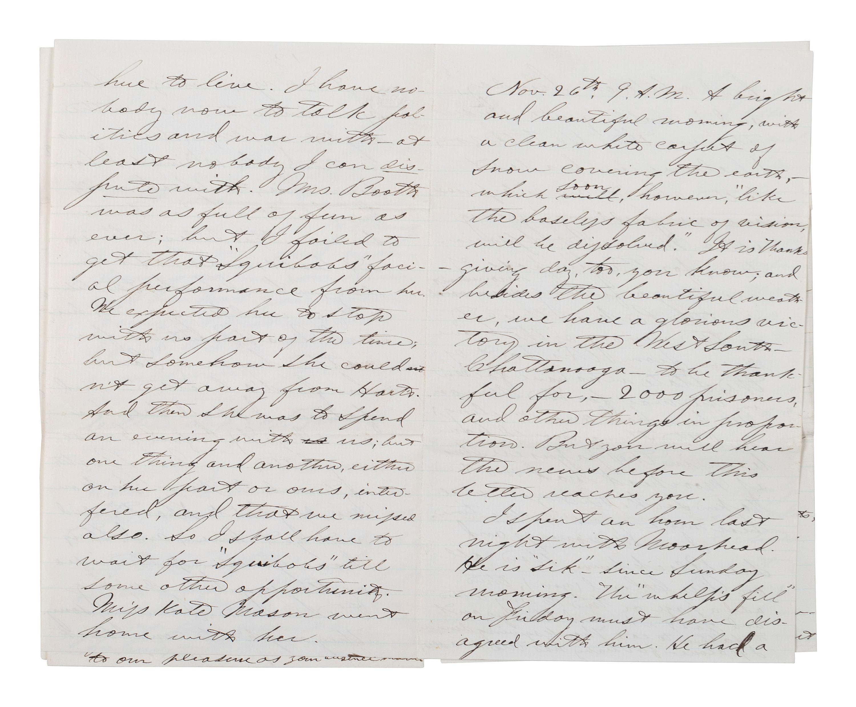 [CIVIL WAR]. Military preparations against a rebel attack by way of Canada and Lake Erie described in 18 pp. letter to Lt. Col. McCreary of the 145th Pennsylvania.