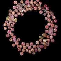 A Group of Chinese Tourmaline Beads — 碧璽珠一組