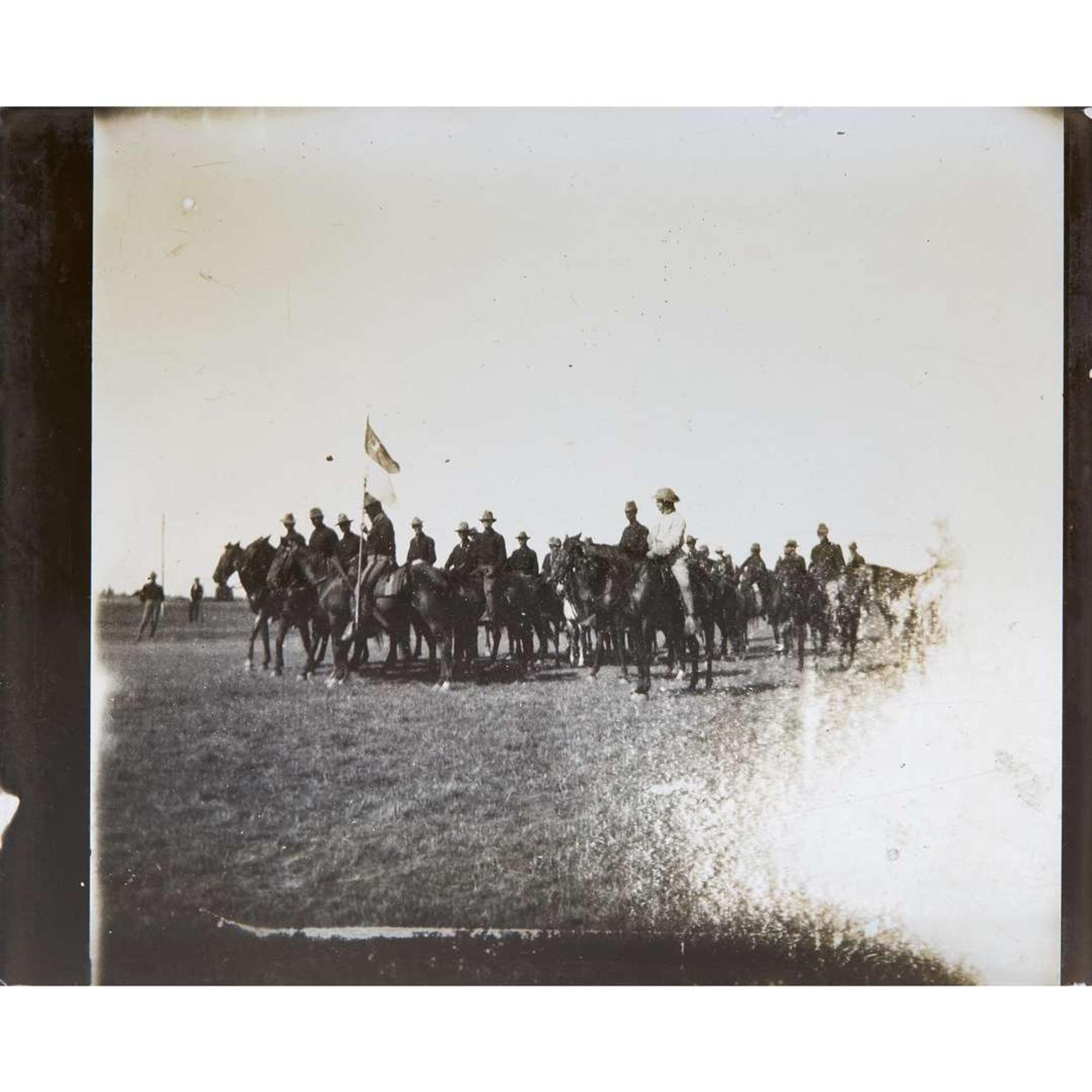 [Americana] [Rough Riders] Collection of 54 Photographic Glass Lantern Slides