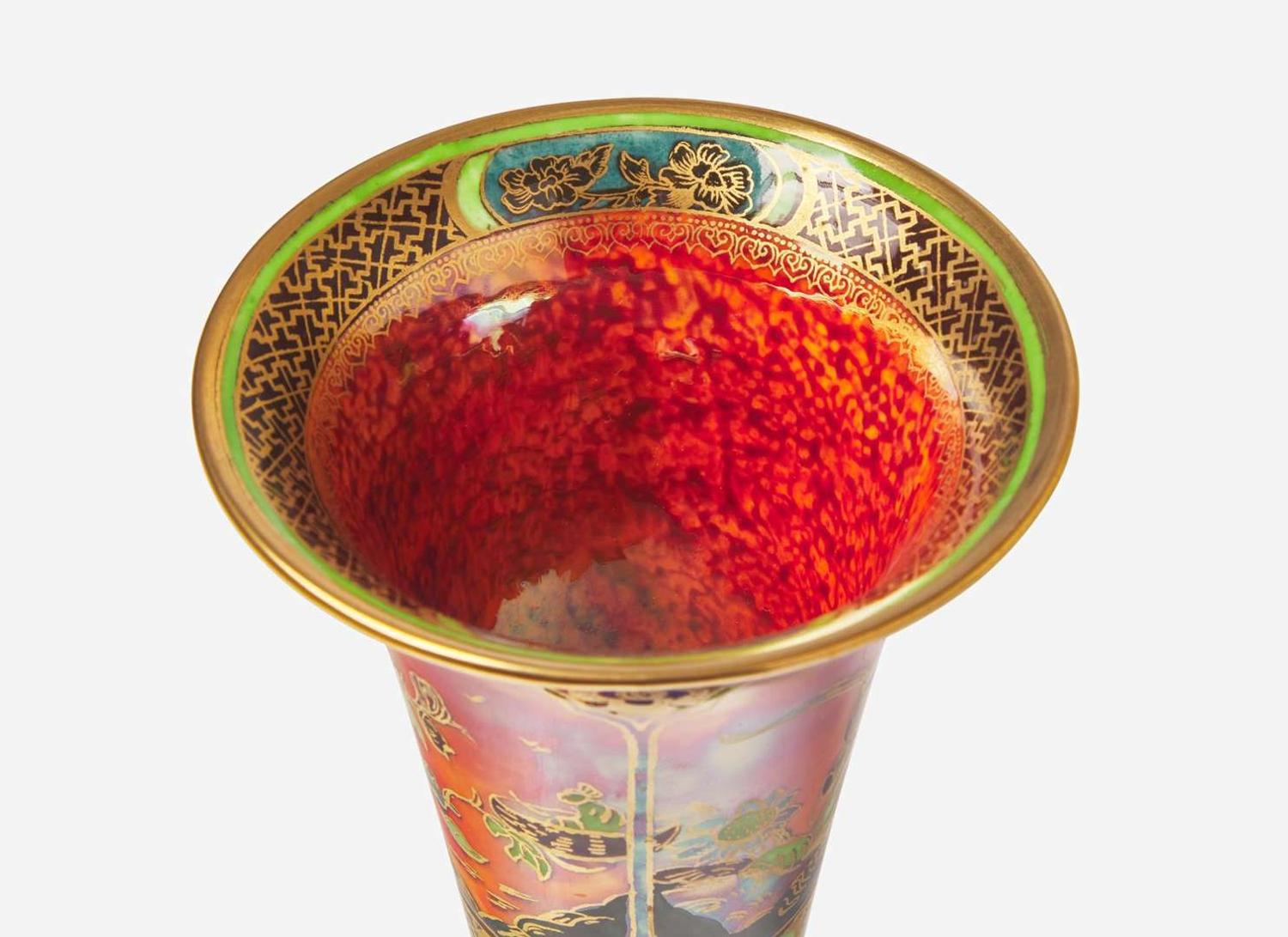 A Wedgwood Fairyland Lustre "Daventry" Footed Vase, UK, 1920s