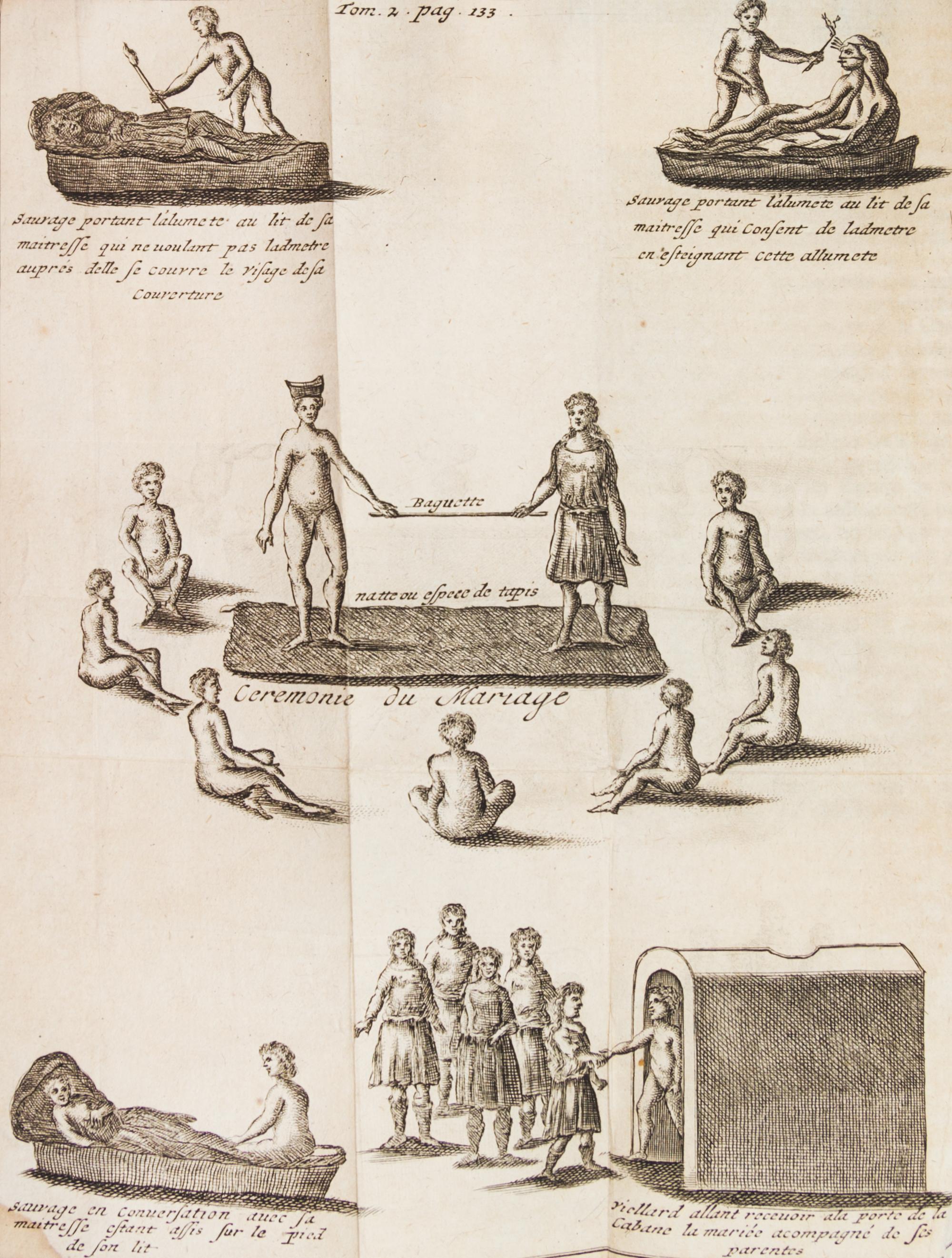 LA HONTAN, BARON. Voyages Du Baron De La Hontan dans L'Amerique Septentrionale.. Hague, 1705. 2 vols. w/maps.