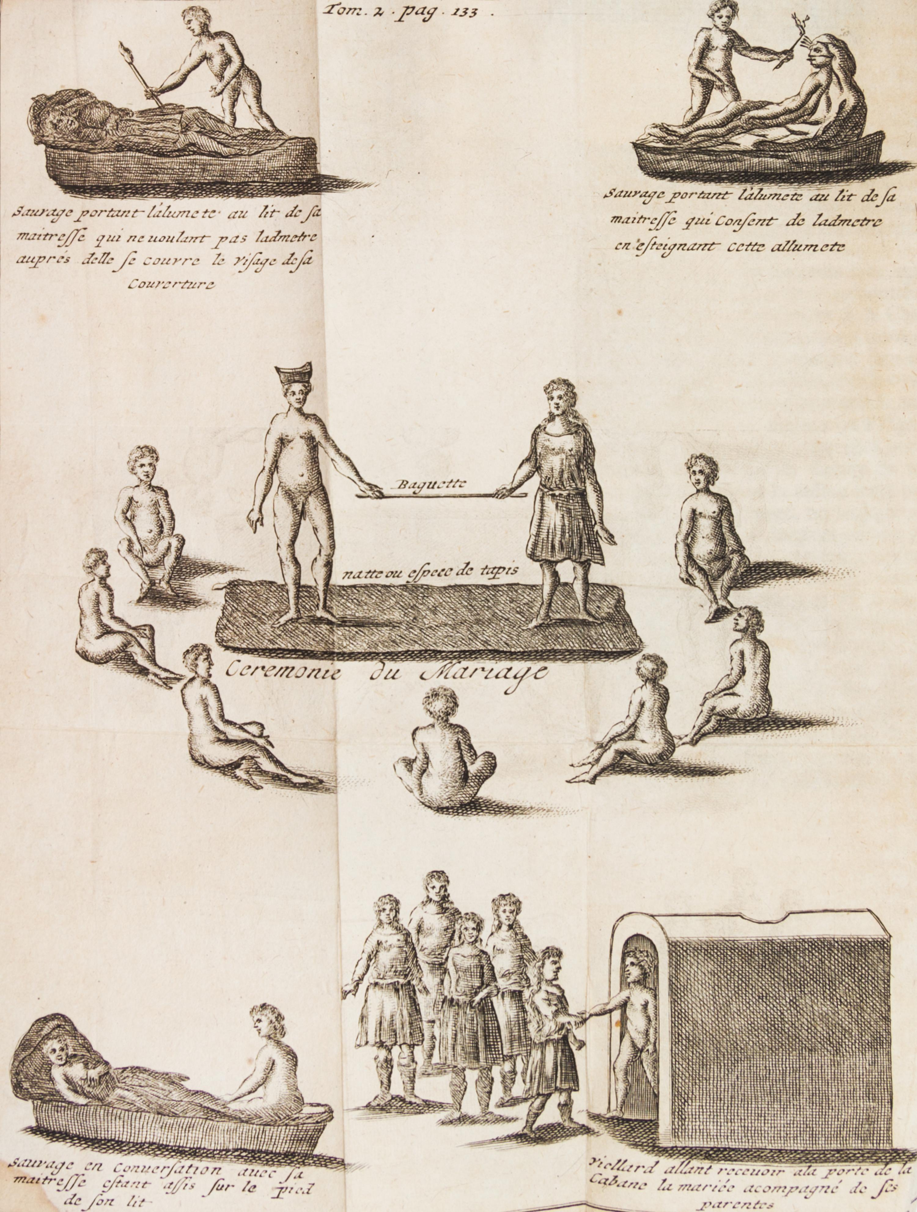 LA HONTAN, BARON. Voyages Du Baron De La Hontan dans L'Amerique Septentrionale.. Hague, 1705. 2 vols. w/maps.