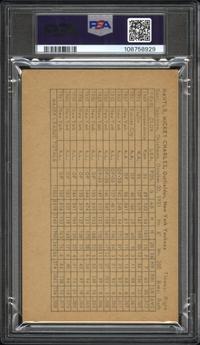 A 1962 Exhibits Mickey Mantle Baseball Card - Statistics Back (PSA 3 VG)