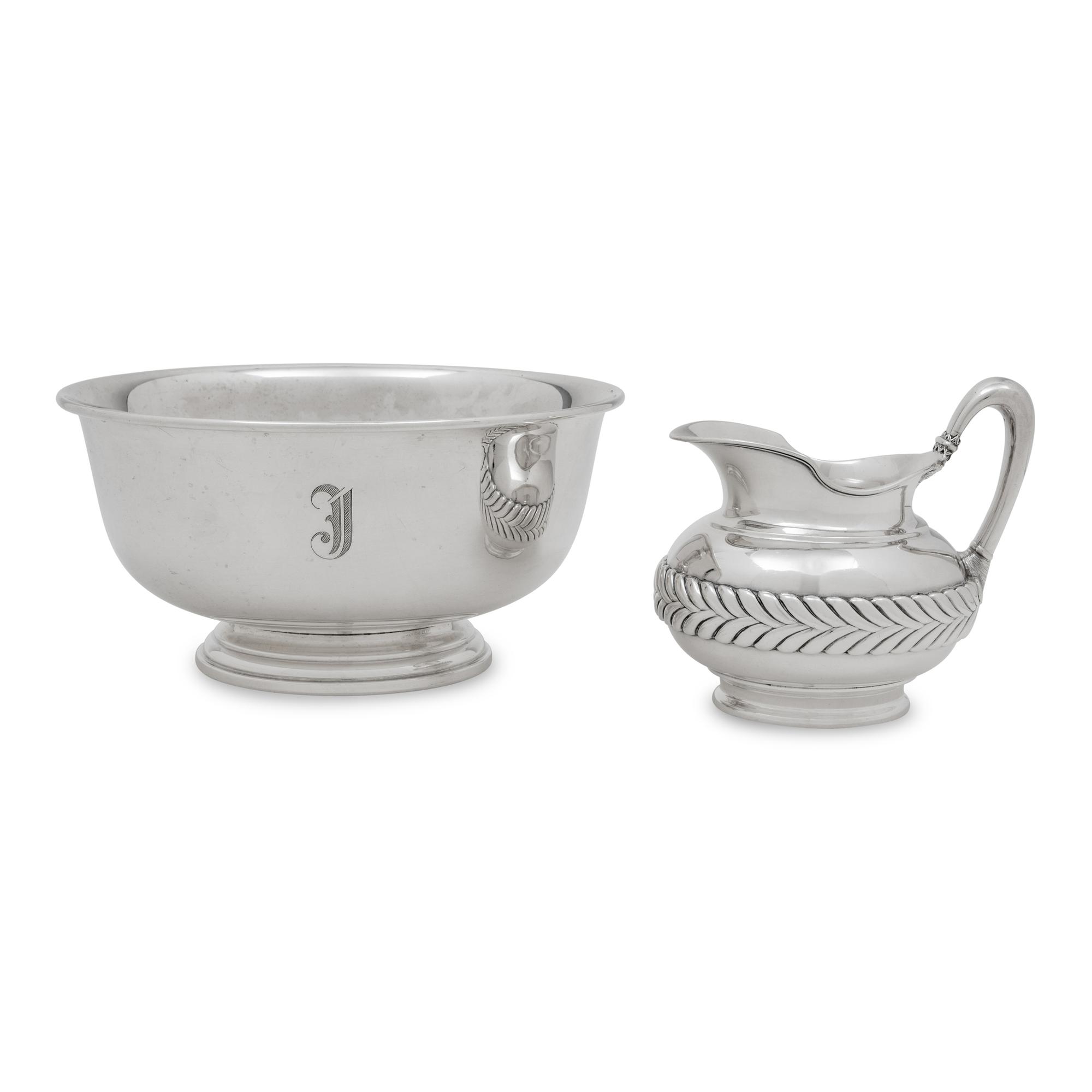Two American Silver Table Articles