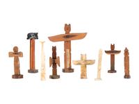 Miniature Souvenir Totem Poles