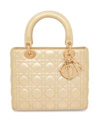 Dior, Medium Metallic Gold Lady Dior