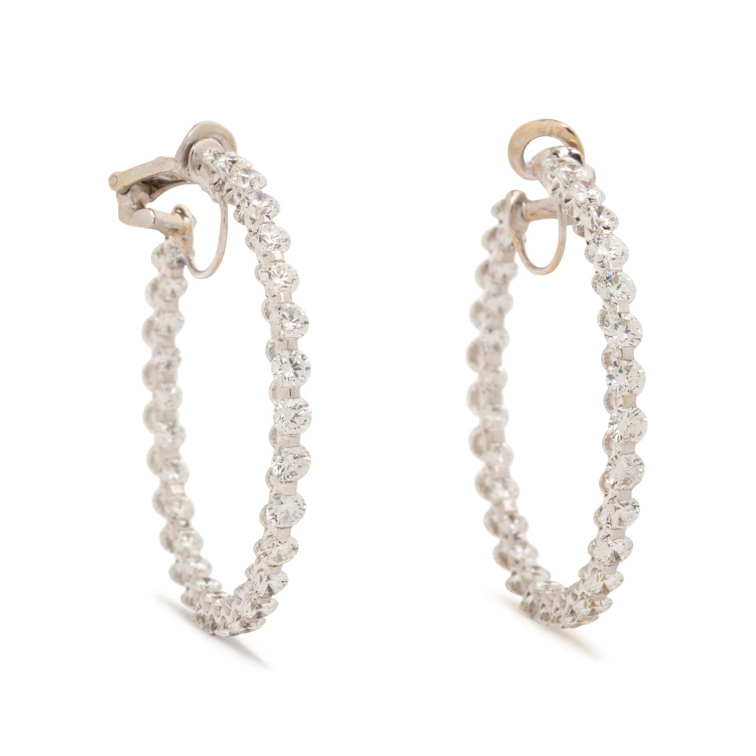 DIAMOND HOOP EARRINGS