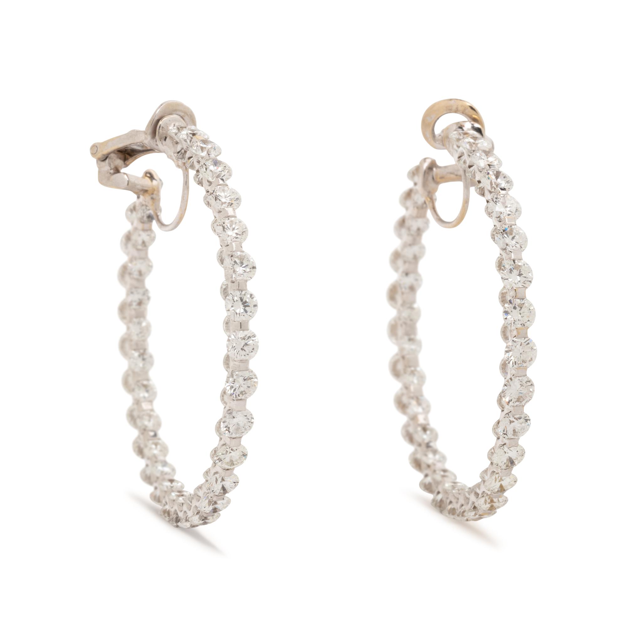 DIAMOND HOOP EARRINGS