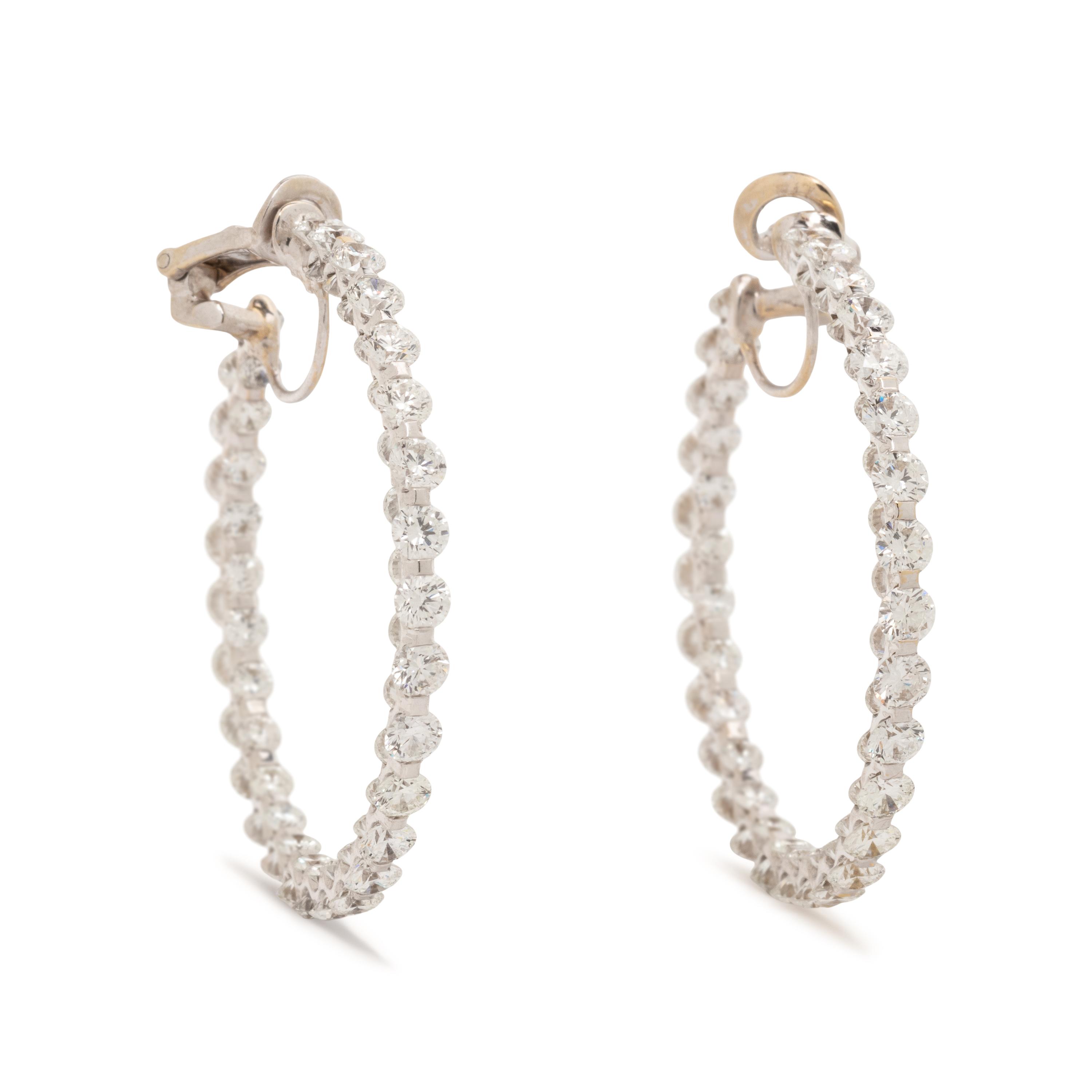 DIAMOND HOOP EARRINGS