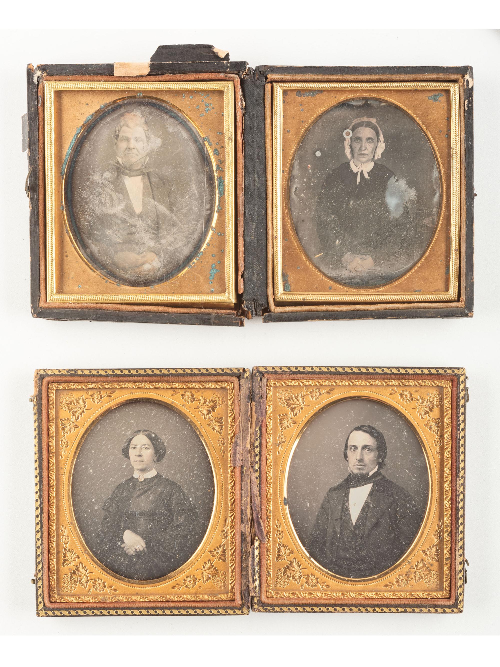 [EARLY PHOTOGRAPHY]. 19 pairs of sixth plate daguerreotype portraits of couples, 38 images in total.
