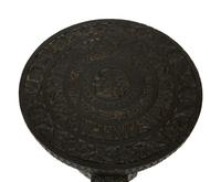 An Anglo-Indian Carved Teak Elephant-Leg Table — 19TH/20TH CENTURY
