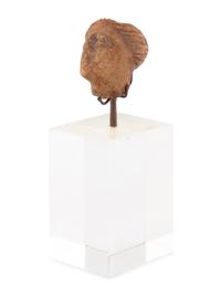 A Roman Stone Head of a Woman