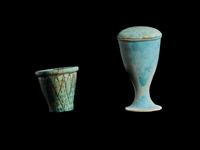 Two Egyptian Faience Cups