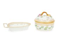 A Royal Copenhagen Flora Danica Porcelain Covered Bowl and Dish