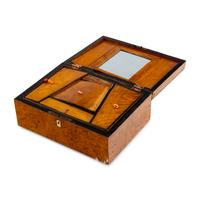 A Group of Burlwood Boxes