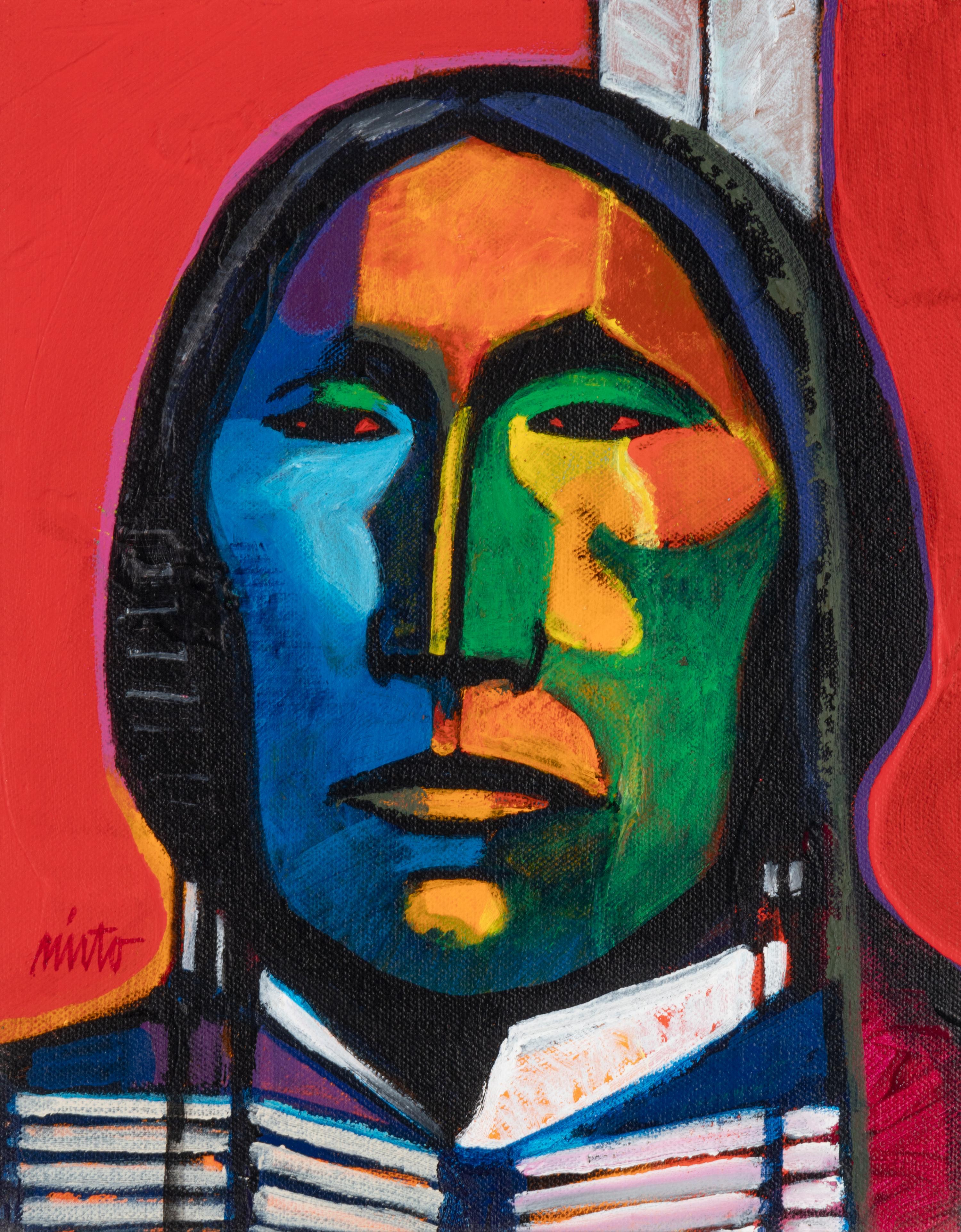 John Nieto (American, 1936-2018) — Plains Warrior , 1996
