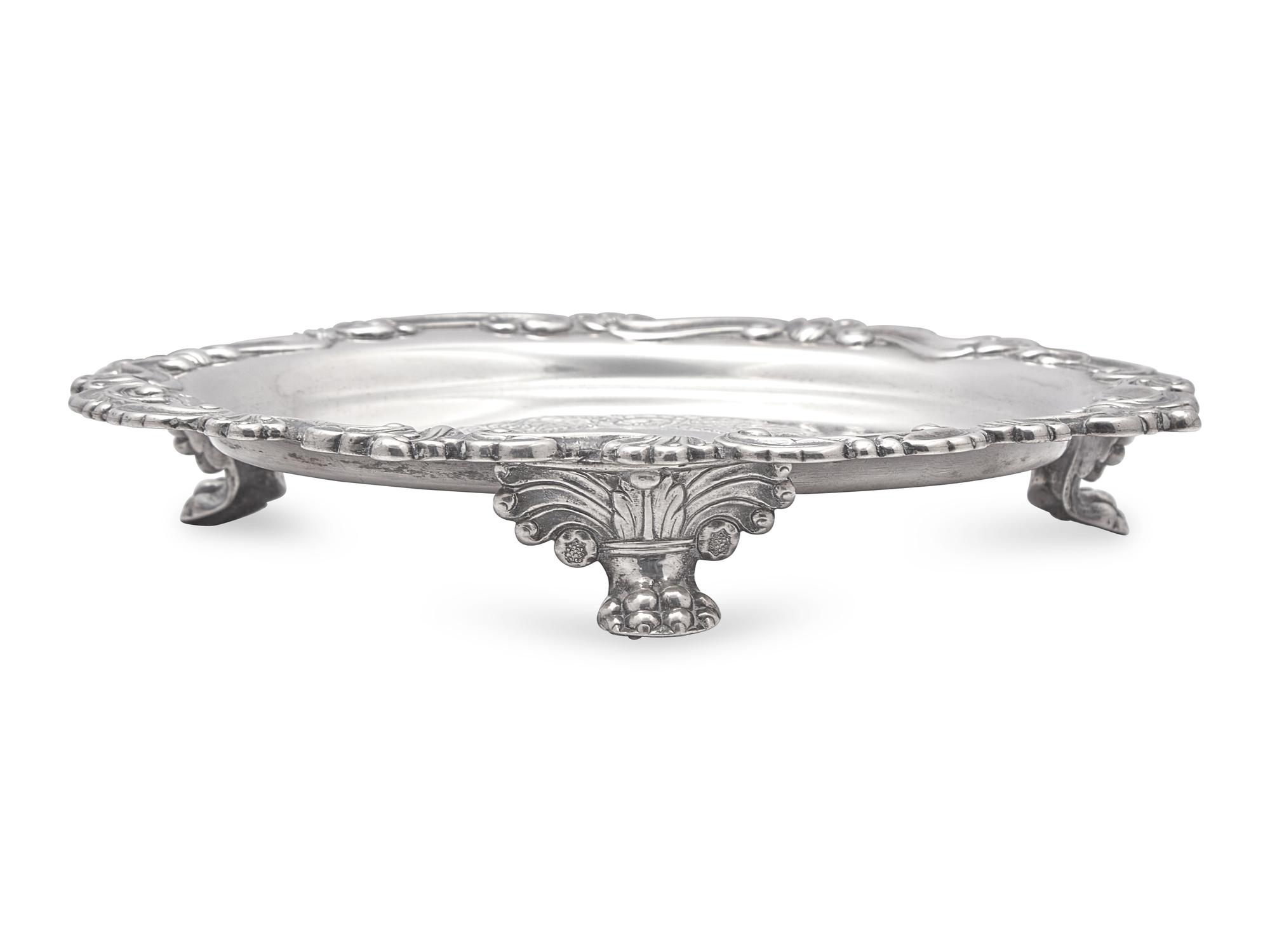 A Small Classical Silver Salver, Thomas Fletcher (1787-1866) & Sidney Gardiner (1787-1828), Active 1811-1827, Philadelphia, PA, Circa 1820s