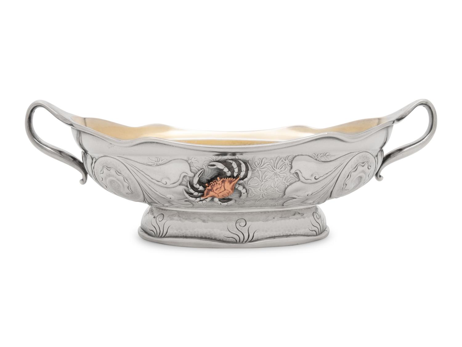An American Silver and Mixed Metal Serving Bowl