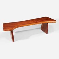 New Hope School Small Coffee Table or Bench, circa 1970s