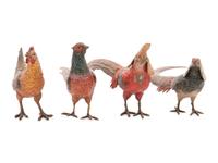 A Group of Four Austrian Cold Painted Bronze Pheasants