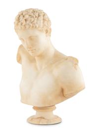 An Italian Marble Bust of Hermes of Praxiteles