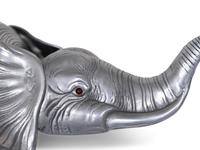 A Large Arthur Court Cast Aluminum Elephant Centerpiece and Cover