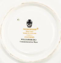 A Set of Twelve Wedgwood Cuckoo Porcelain Teacups and Saucers